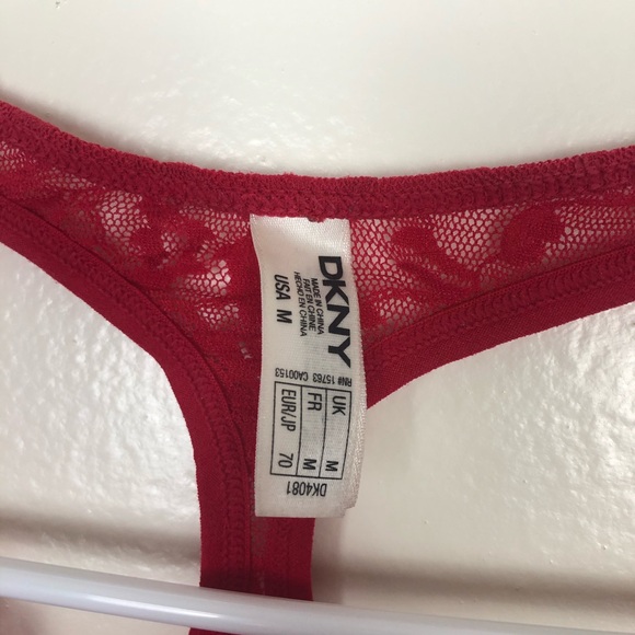DKNY Red Floral Lace Padded Bralette - Picture 5 of 5